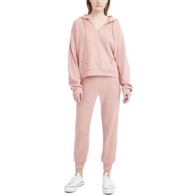 

Женская туника вафельной вязки с капюшоном и кулиской BCBGeneration, Rose