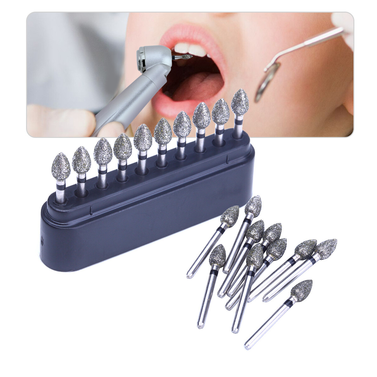 100pcs Dental Super Coarse Diamond FG Burs for High Speed Handpiece AZDENT 