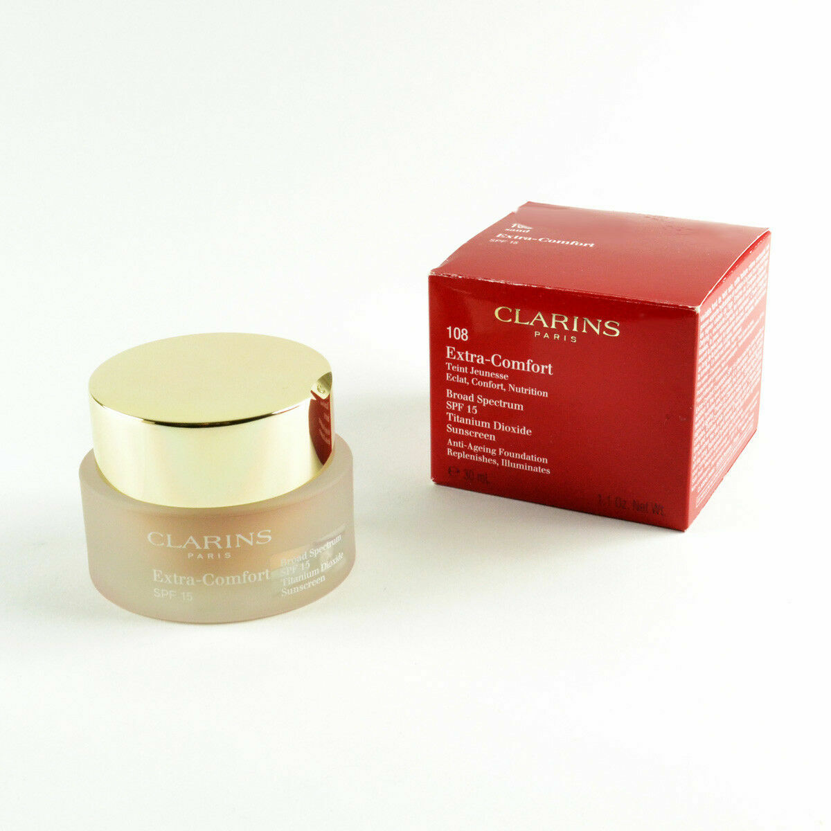 Clarins Womens Extra Comfort Foundation Spf 15 08 Sand For Sale