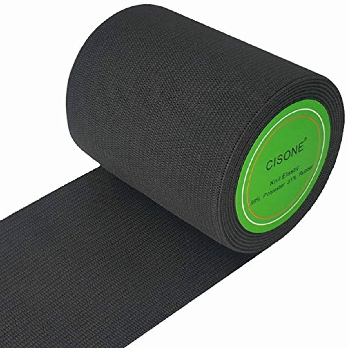 Knit Elastic 3 Inch Wide Black Heavy Stretch High ...
