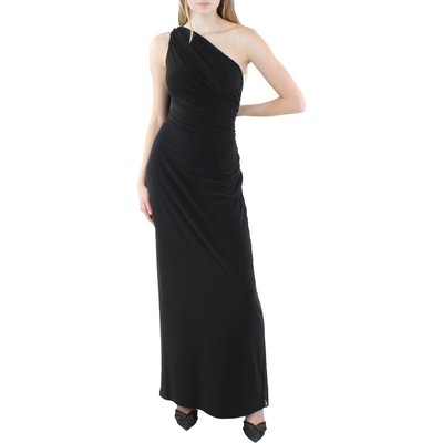 

Женское черное вечернее платье на одно плечо Lauren Ralph Lauren  BHFO 8043, Черный