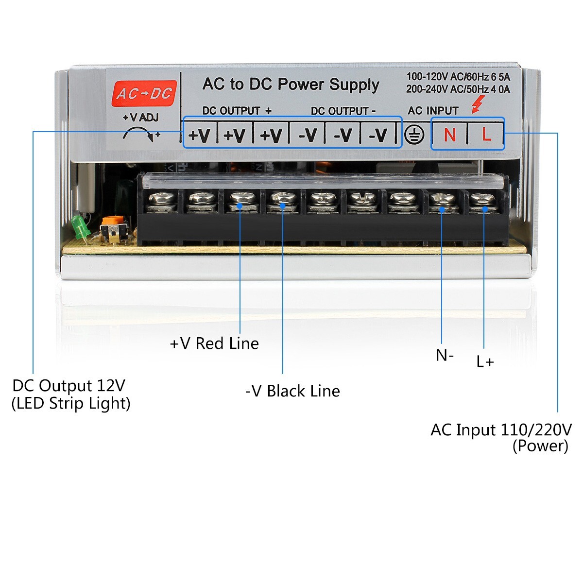 Switching Mode Power Supply Transformer AC-DC 12V 30A 360W Regulated Adapter