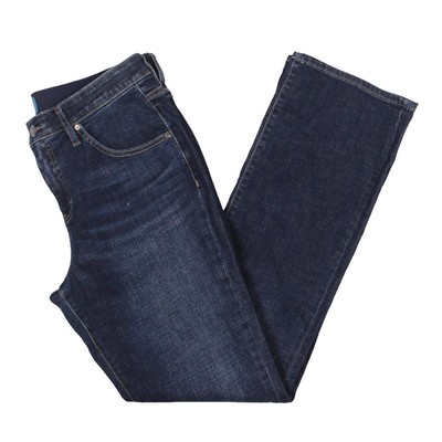 Джинсы Jag Женские из синего денима для похудения, потертые джинсы Bootcut 12 BHFO 0615