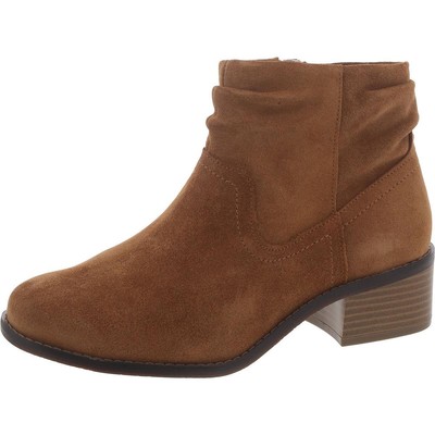Vionic Womens Kanela Brown Suede Ankle Boots Shoes 6.5 Medium (B,M) BHFO 3752