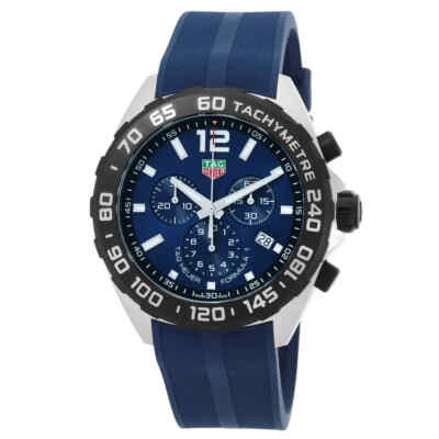 Pre-owned Tag Heuer Formula 1 Chronograph Quartz Blue Dial Men's Watch Caz101av.ft8077