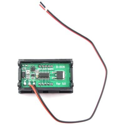 DC 5-120V 2-Wire Voltmeter 3-Digit LED Display Panel Volt Meter Voltage Tester