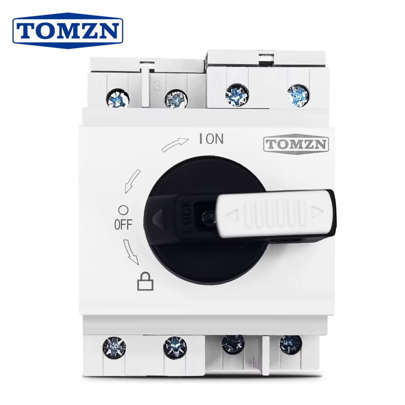 PV DC 1200V 32A Din Rail Solar Rotating Handle Isolator Rotary Switch Disconnect