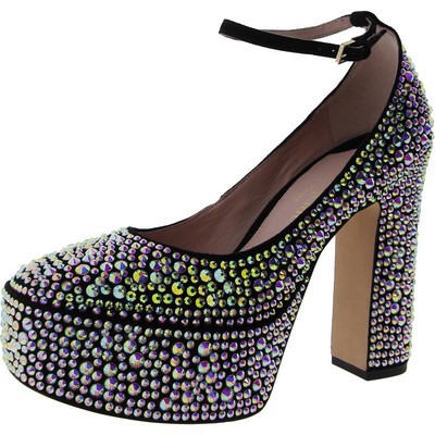 Женский ремешок на щиколотке Kate Spade New York Gia Pave Black 8 Medium (B,M) BHFO 3906