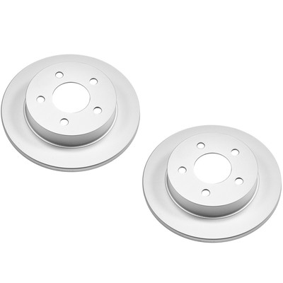 SET-P15AR8142EVC-2 Powerstop 2-Wheel Set Brake Discs Rear for Ford Mustang 94-04