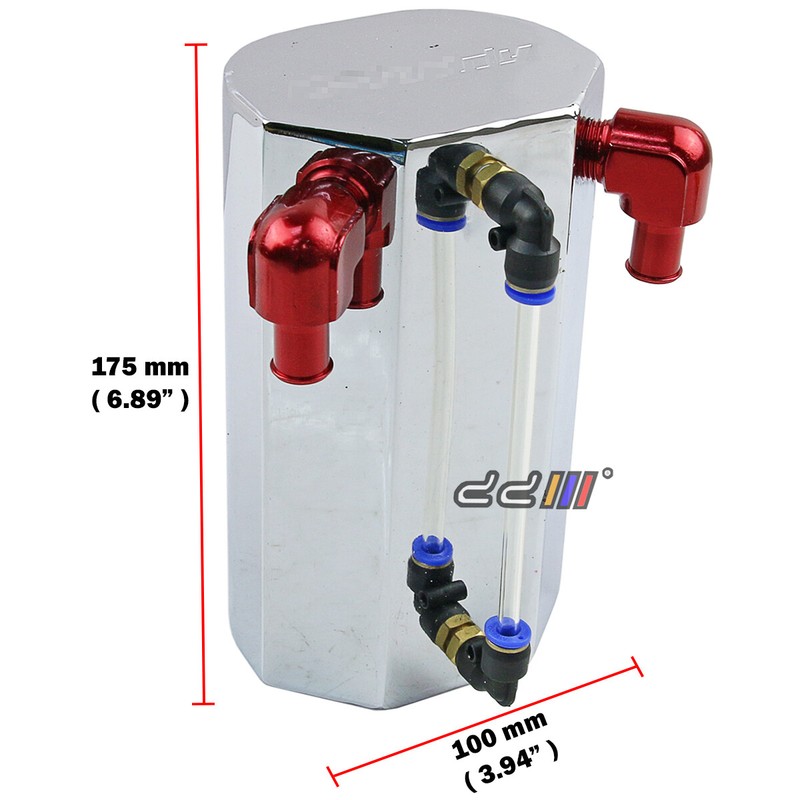 GRD Style Aluminum 15mm 1000cc Super Lightweight Engine Oil Catch Tank Can #001