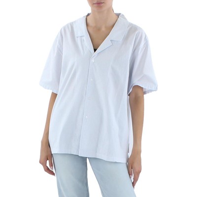 

Женская синяя вязаная рубашка на пуговицах Kendall + Kylie  BHFO 6129, Синий