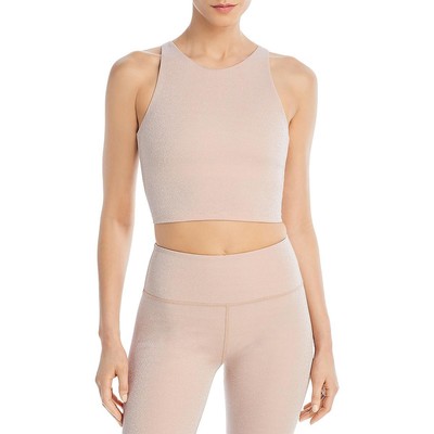Женский спортивный бюстгальтер Aqua Womens Pink Metallic для занятий йогой Aqua M BHFO 6972