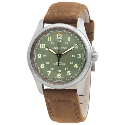 Часы унисекс Hamilton Khaki Field с автоматическим зеленым циферблатом H70205860