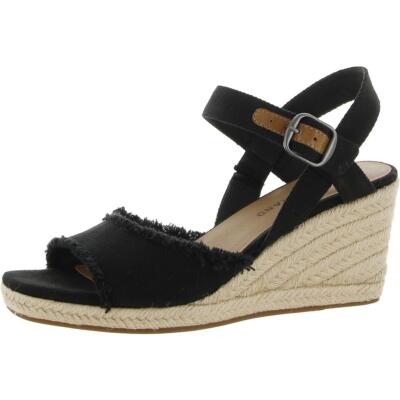 

Женские черные сандалии на танкетке Lucky Brand Mindra 7.5 Medium (B,M) BHFO 8504, Черный