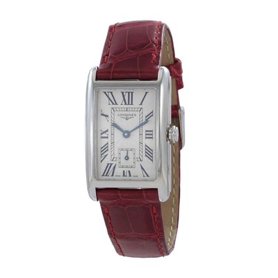 Pre-owned Longines Dolcevita Quartz Silver Flinque Dial Ladies Watch L5.512.4.71.5
