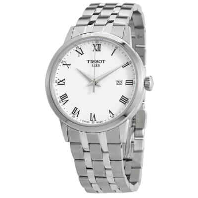 Мужские часы Tissot Classic Dream с кварцевым белым циферблатом T129.410.11.013.00