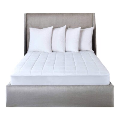 Slumber Rest Premium Quilted Heated Electric Mattress Pad Box Pattern SC7 Twin