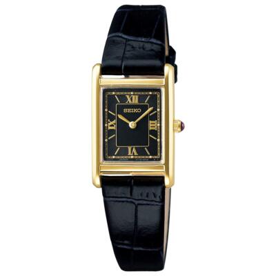 Pre-owned Seiko Selection Nano Universe Stpr070 Black Gold Solar Women's Watch With Box
