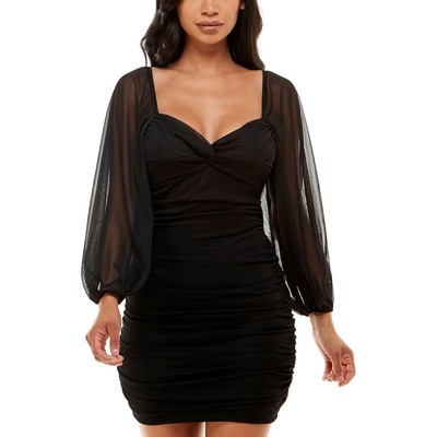 Женское черное приталенное мини-платье-футляр B. Darlin для юниорок L BHFO 5215
