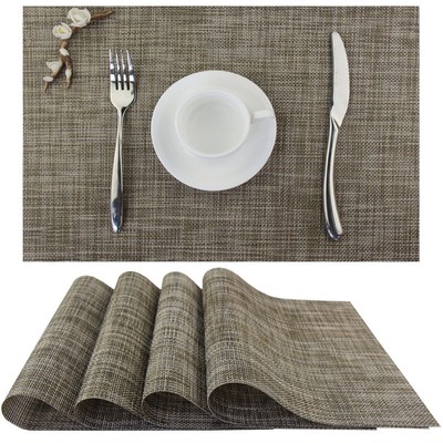 Placemats Dining Table Placemats Set of 4 Washable Table Mats Easy to Clean P...