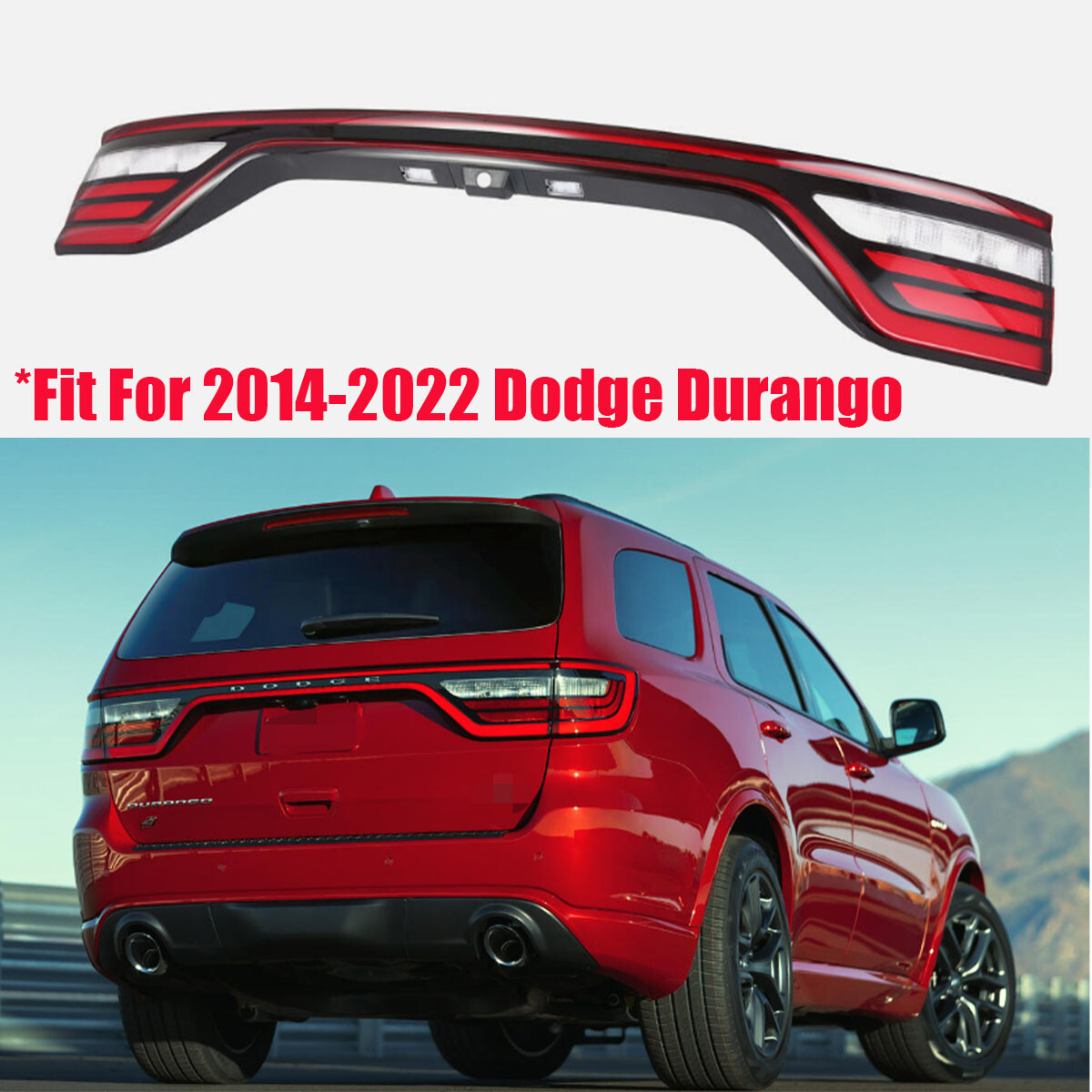 Liftgate Taillight Lamps With Camera Hole For 2014-2022 Dodge Durango 68453659AA