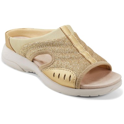 Женские босоножки Easy Spirit Traciee 3 Gold Slide шириной 9,5 см (E+, WW) 6282