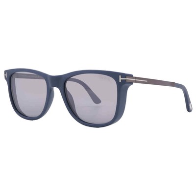 Pre-owned Tom Ford Sinatra Smoke Mirror Square Men's Sunglasses Ft1104 91c 53 In Gray