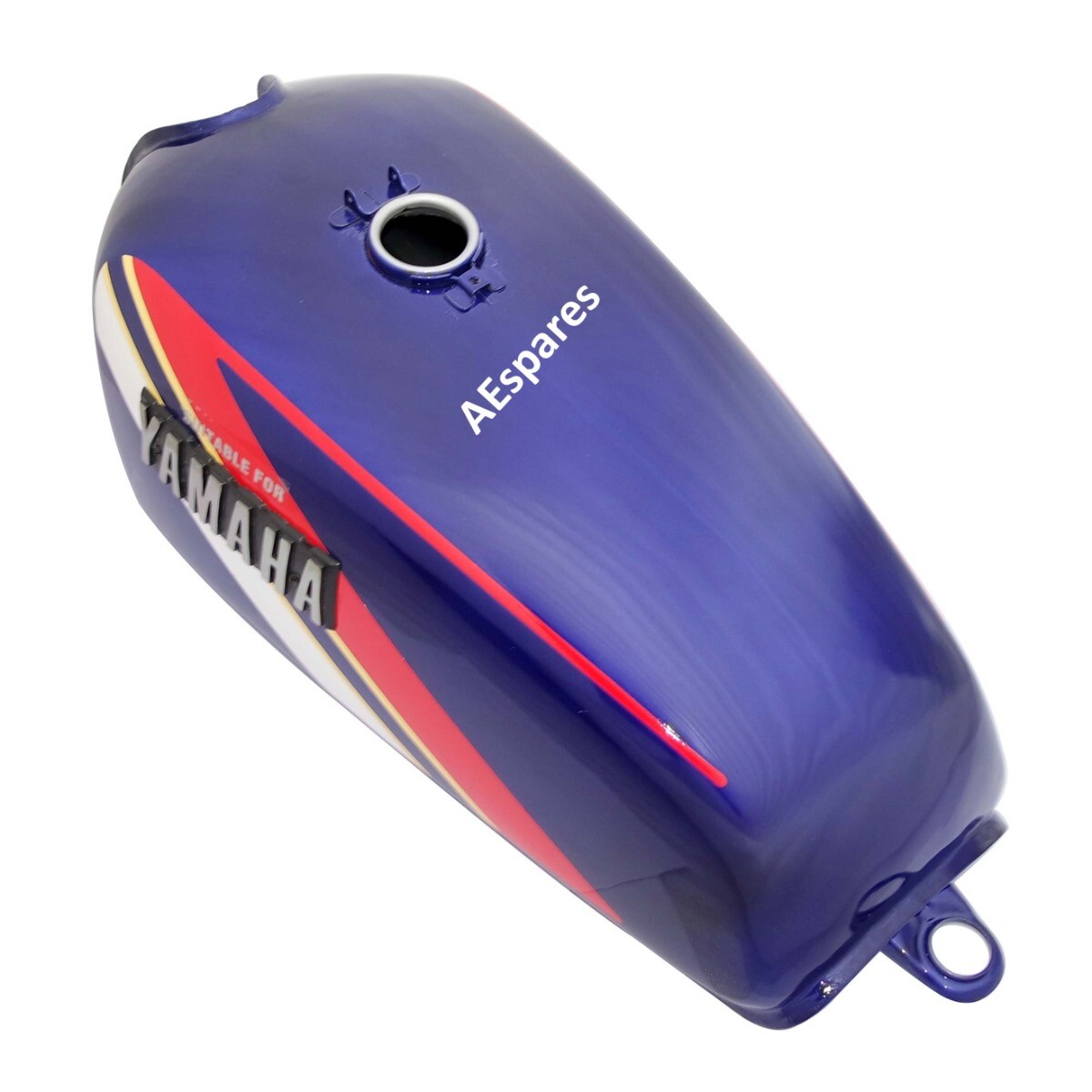 For Yamaha RX100 RX125 Blue Petrol Fuel Tank With Lid Cap,Tap 