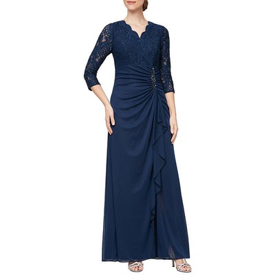 Alex Evenings Женское кружевное вечернее платье с блестками BHFO 6793