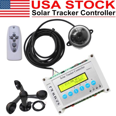 SZMWKJ Solar Panel Tracking LCD Dual Axis Solar Tracker Controller W/ Anemometer