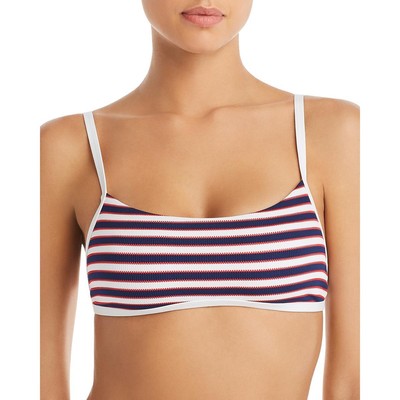 

Купальник бикини L Space Womens Gemma в белую полоску разделяет  BHFO 8143, White/navy/red