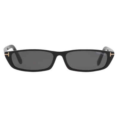 Pre-owned Tom Ford Alejandro Smoke Rectangular Unisex Sunglasses Ft1058 01a 59 In Gray