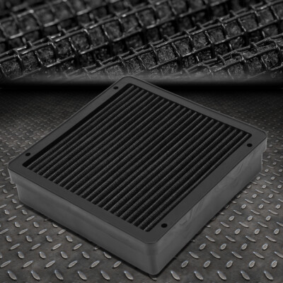 ДЛЯ LANCER/MIRAGE/OUTLANDER ЧЕРНАЯ МНОГОРАЗОВАЯ ПАНЕЛЬ ВПУСКА ПРОТОЧНОГО ВОЗДУШНОГО ФИЛЬТРА ДВИГАТЕЛЯ ЧЕРНОГО ЦВЕТА