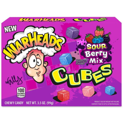 Warheads Cubes Sour Berry Mix Saure Fruchtgummis 99g