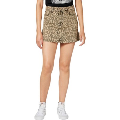 

STS Синяя женская мини-юбка Emily Brown Denim Cheetah Juniors  BHFO 5598, Коричневый