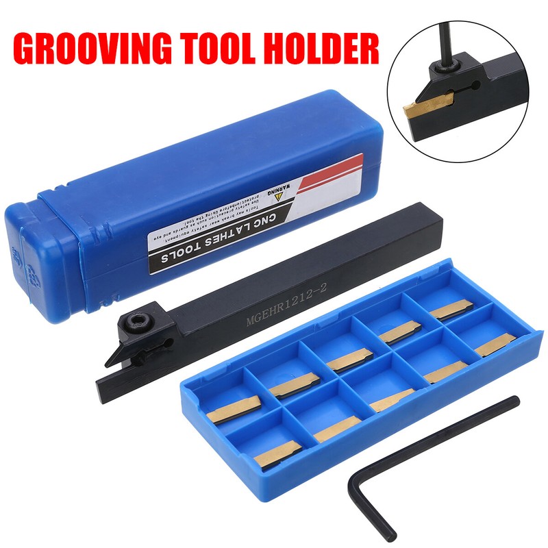 MGEHR1212-2 Lathe Grooving Tool Holders Cut-Off 12x12x100mm 