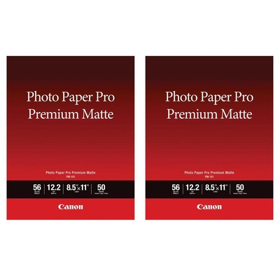 Фотобумага Canon 2 Pack Pro Premium Matte PM-101, 8,5x11, 50 листов #8657B0042