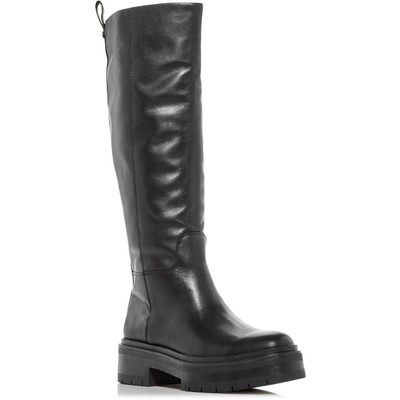 

Женские кожаные высокие сапоги до колена Sam Edelman Larina BHFO 4978, Black leather, Larina