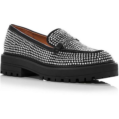 Женские мокасины Sam Edelman Laurs Glitz черного цвета, размер 6,5 (B, M), BHFO 1295