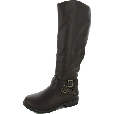 

Женские коричневые сапоги до колена Journee Collection Shoes 7 Medium (B,M) BHFO 8437, Коричневый