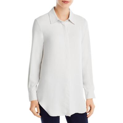 

Женская блуза на пуговицах T Tahari Hi-Low Туника Топ BHFO 1061, Pale sand