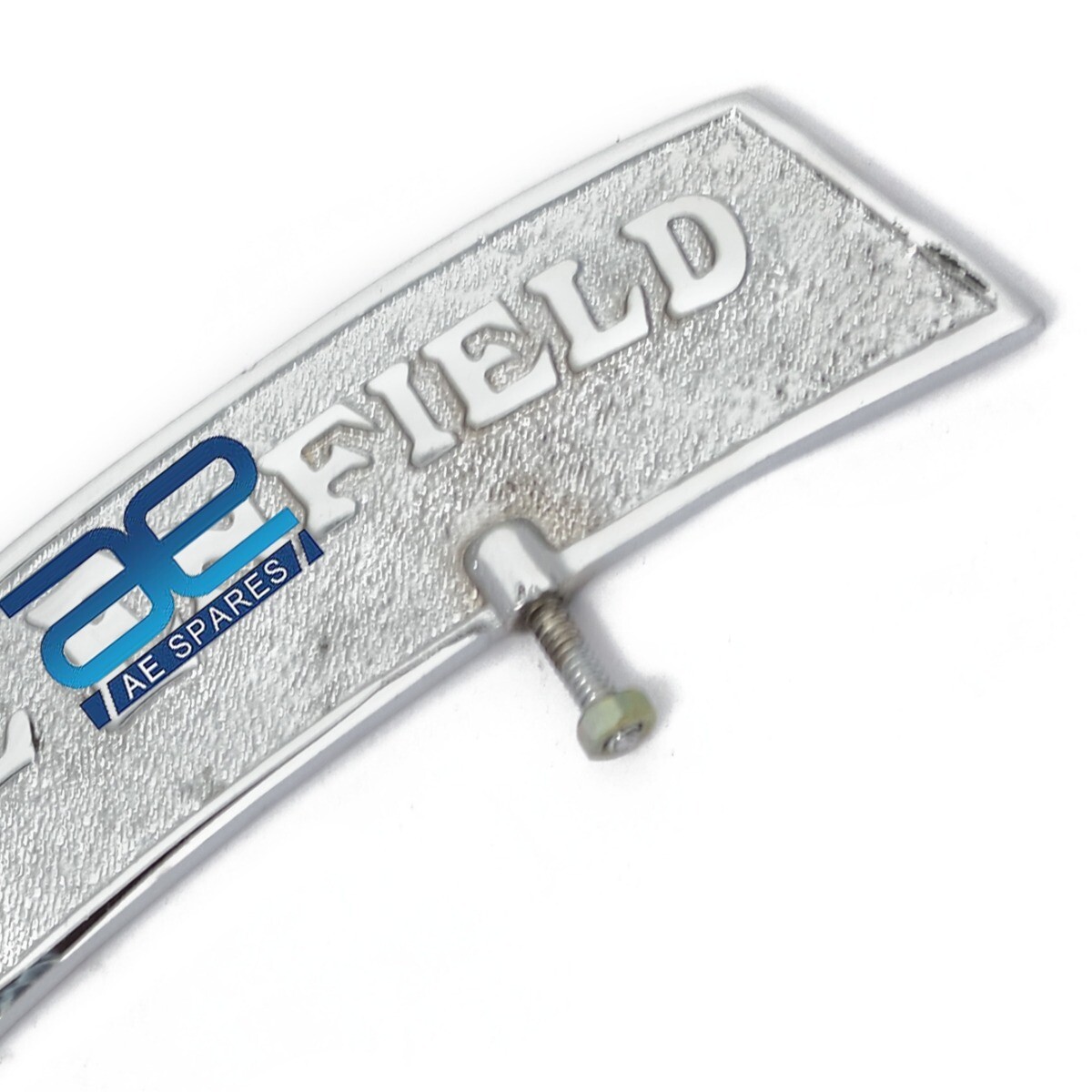 Front Mudguard License Plate Brass & Chrome For Royal Enfield Early Model 