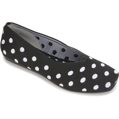 

Женские балетки Kenneth Cole Reaction Adria Knit Ballet 7 Medium (B,M) 0922, Black/white, Adria Knit Ballet
