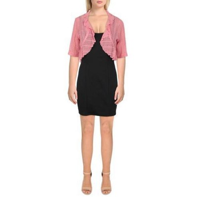 

Женский розовый кардиган-болеро Connected Apparel, куртка-свитер плюс 22 Вт BHFO 3195, Salmon