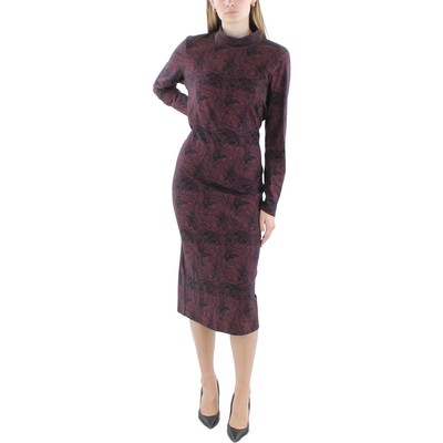 Женское фиолетовое облегающее платье из хлопка с принтом Ted Baker 1 BHFO 7647