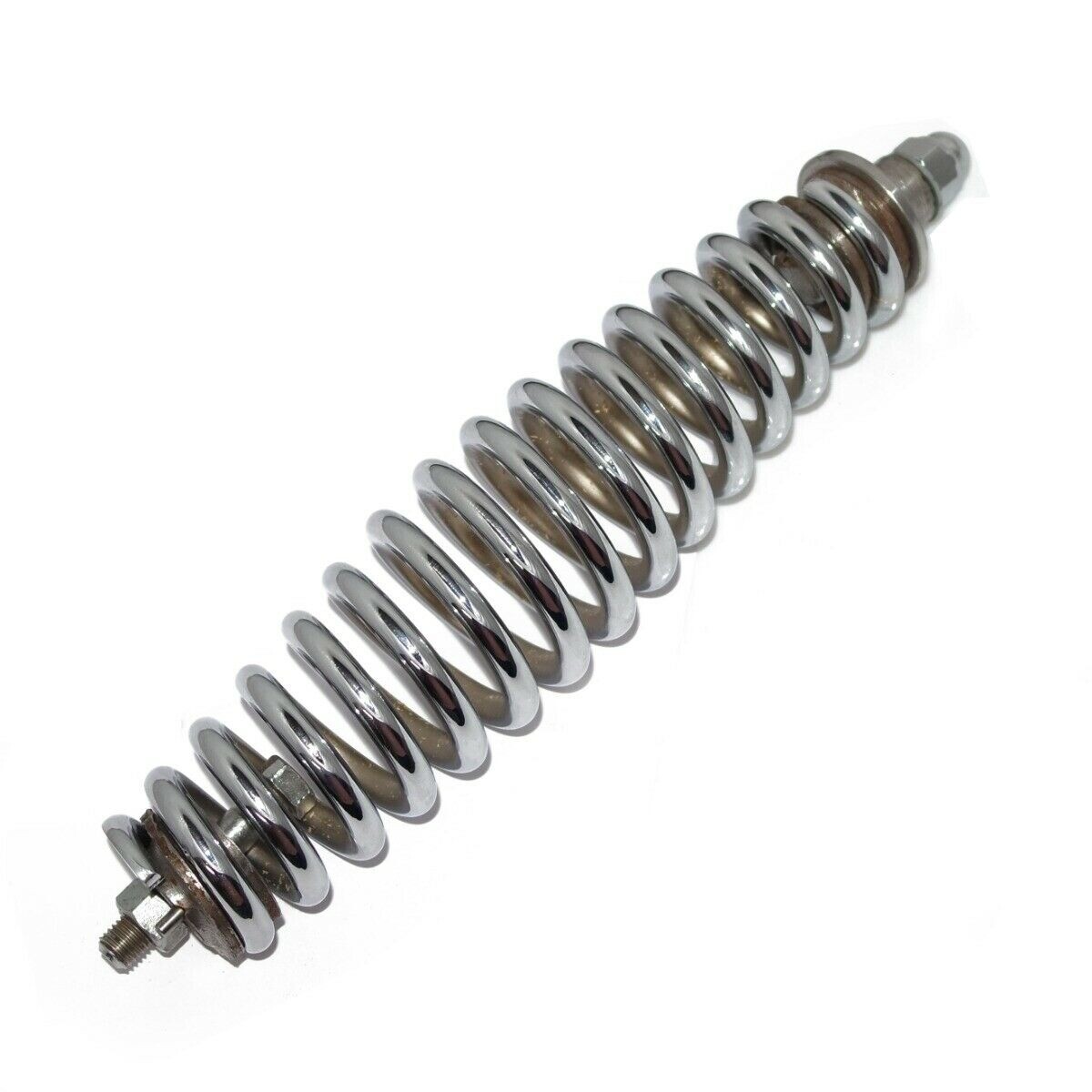 BSA M20 M21 Fork Girder Spring Chrome With Top & Bottom Fitting Nuts