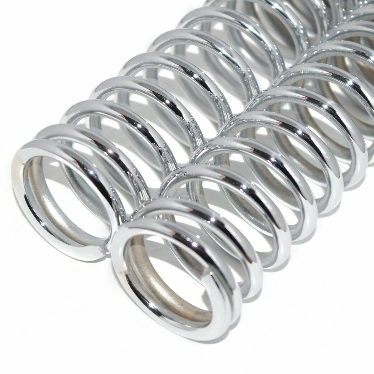 Fits Royal Enfield Bullet Chrome Plated Shock Absorber Spring Set 
