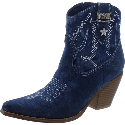 Джинсовая ковбойка Nine West Womens NALLAS, сапоги в стиле вестерн 8 Medium (B,M) BHFO 3397
