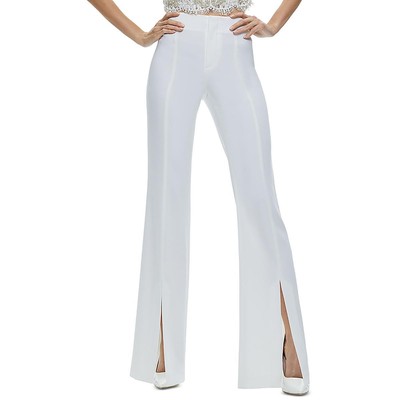 Alice and Olivia Womens White Wear to work Long Wrap Bootcut Jeans 0 BHFO 4629