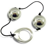 Liebes Kugeln Vagina Orgasmus Lust Beckenboden Training Duo Heavy metall silber